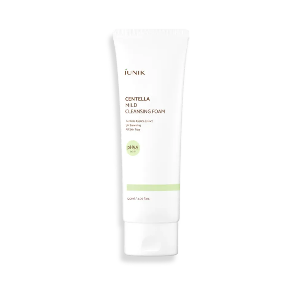 IUNIK Centella Mild Cleansing Foam renseskum 150 ml salisylsyre