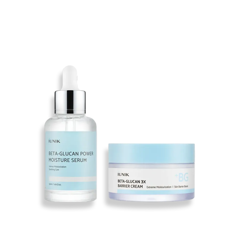 IUNIK Barrier Recovery Duo serum og krem