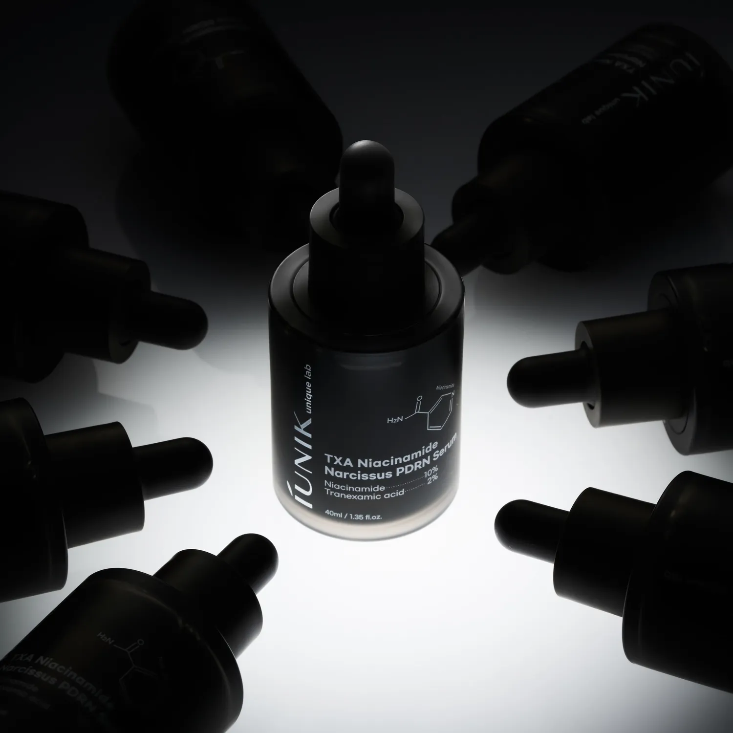 IUNIK TXA Niacinamide Narcissus PDRN Serum glød