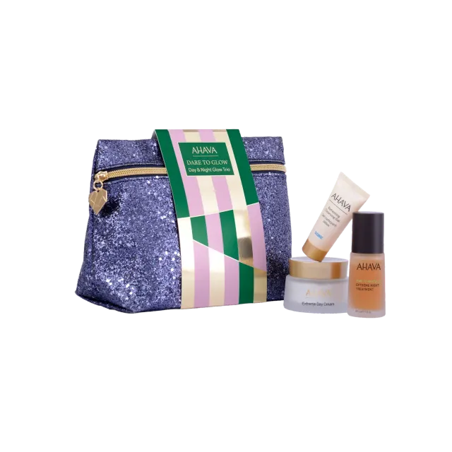 ahava Day & Night Glow Trio hudpleiesett for dag og natt