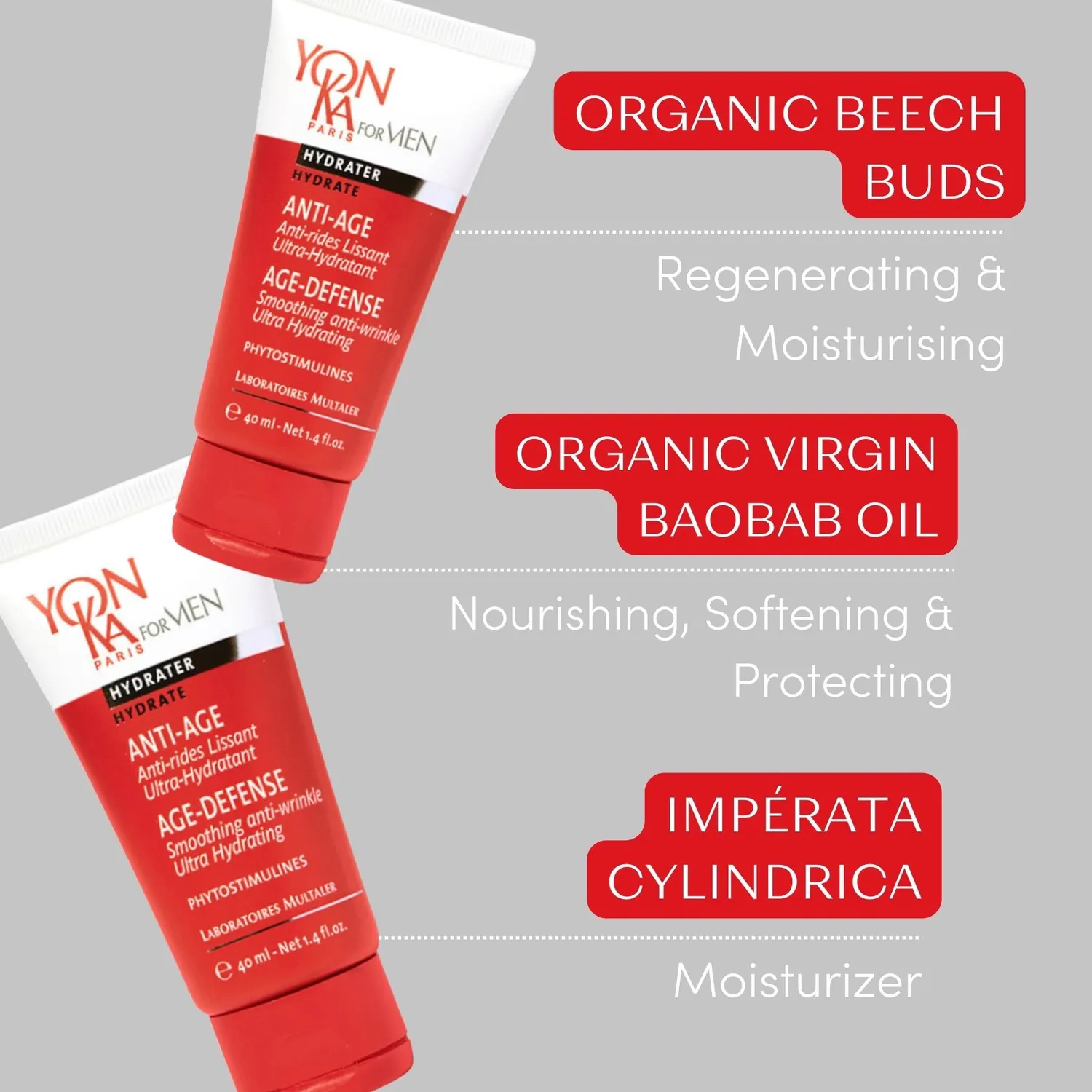 Yon-Ka Anti-Âge Men anti-age krem – lett gelkrem