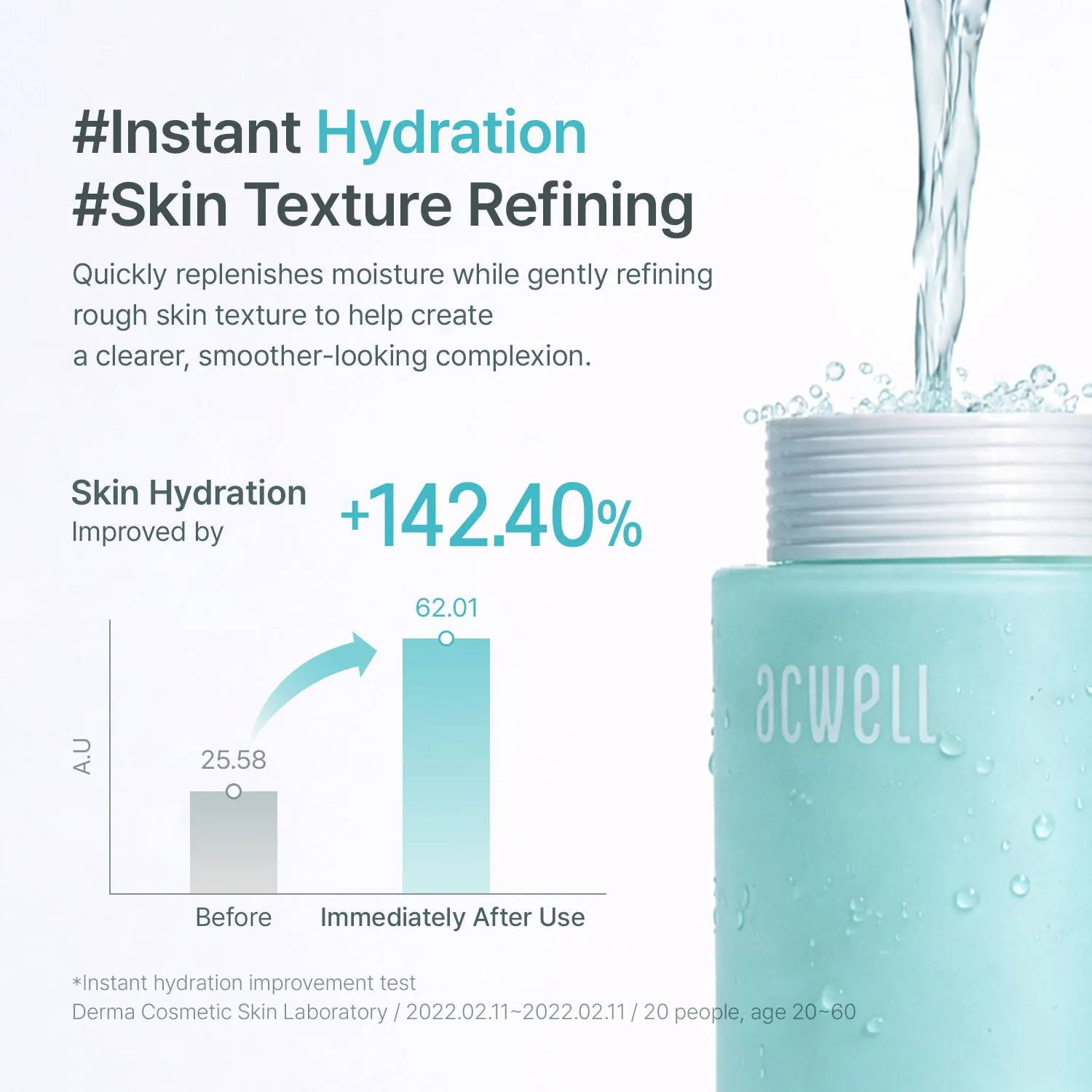 Acwell Real Aqua Balancing Hydrating & Exfoliating Facial Toner