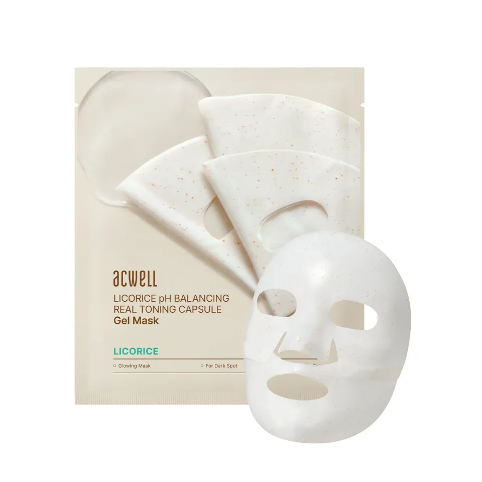 Acwell Licorice pH Balancing Real Toning Capsule Gel Mask ansiktsmaske