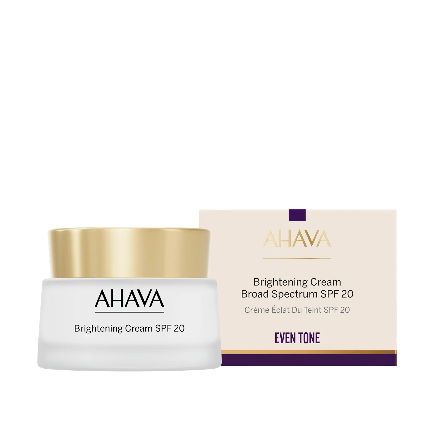 AHAVA Brightening Cream SPF20 dagkrem 50 ml – solbeskyttelse