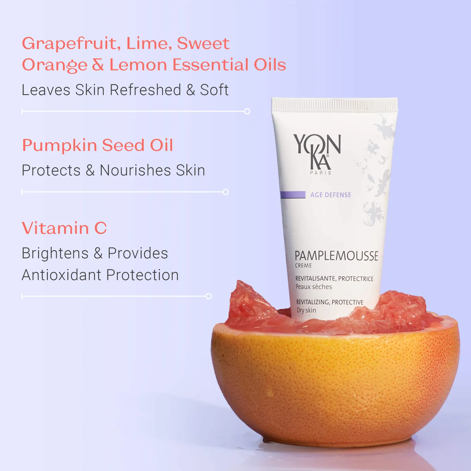 Yon-Ka Pamplemousse Dry Skin ansiktskrem for tørr hud