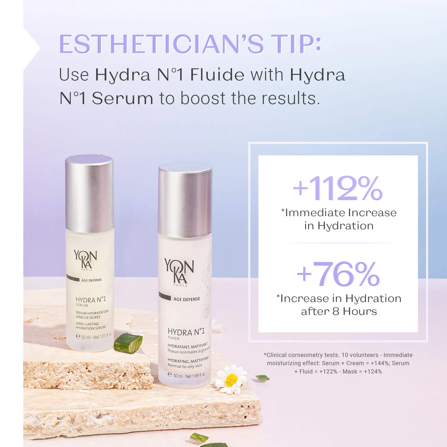 Yon-Ka Hydra n°1 Fluide ansiktsfluid mattende