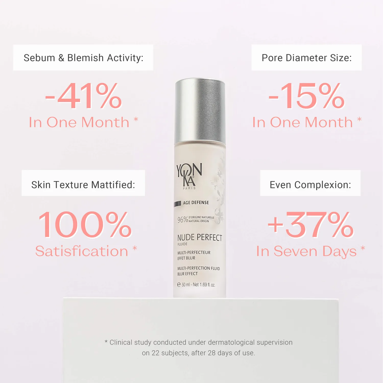 Yon-Ka Nude Perfect Fluide mattende ansiktsfluid med blur-effekt