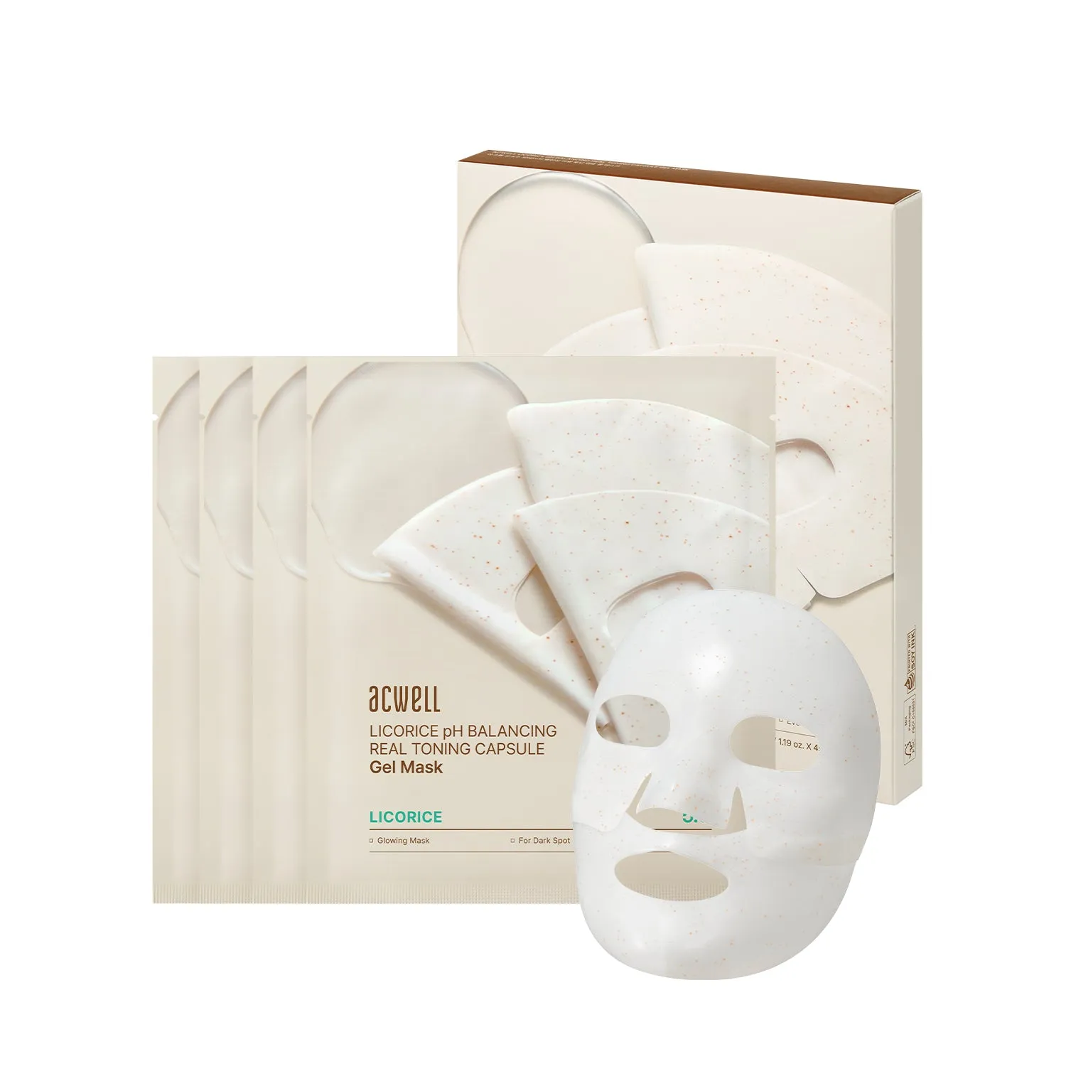 Acwell Licorice pH Balancing Real Toning Capsule Gel Mask ansiktsmaske