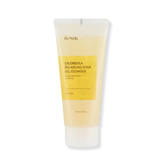 IUNIK Calendula Balancing Foam Gel Cleanser ansiktsrens – lav pH