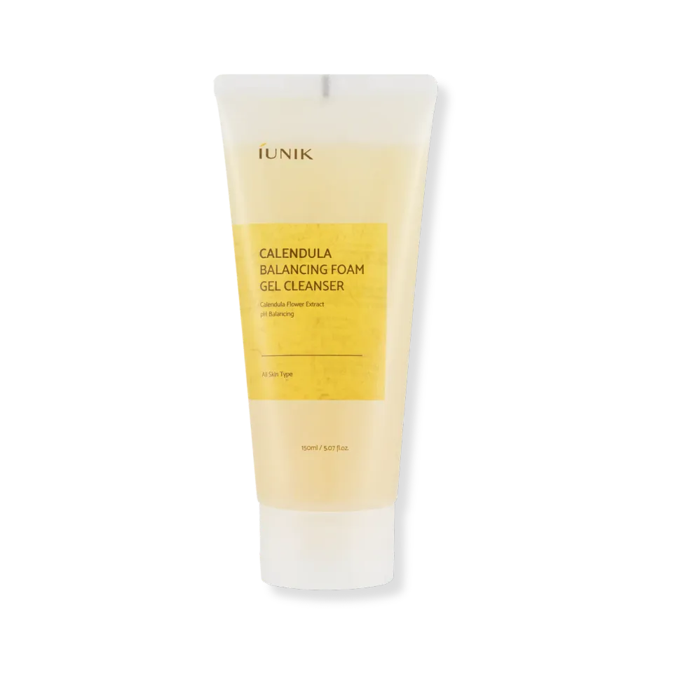 IUNIK Calendula Balancing Foam Gel Cleanser ansiktsrens – lav pH