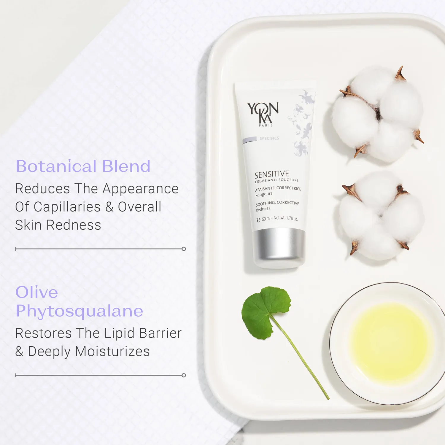 Yon-Ka Sensitive Crème Anti-Rougeurs ansiktskrem uten parfyme