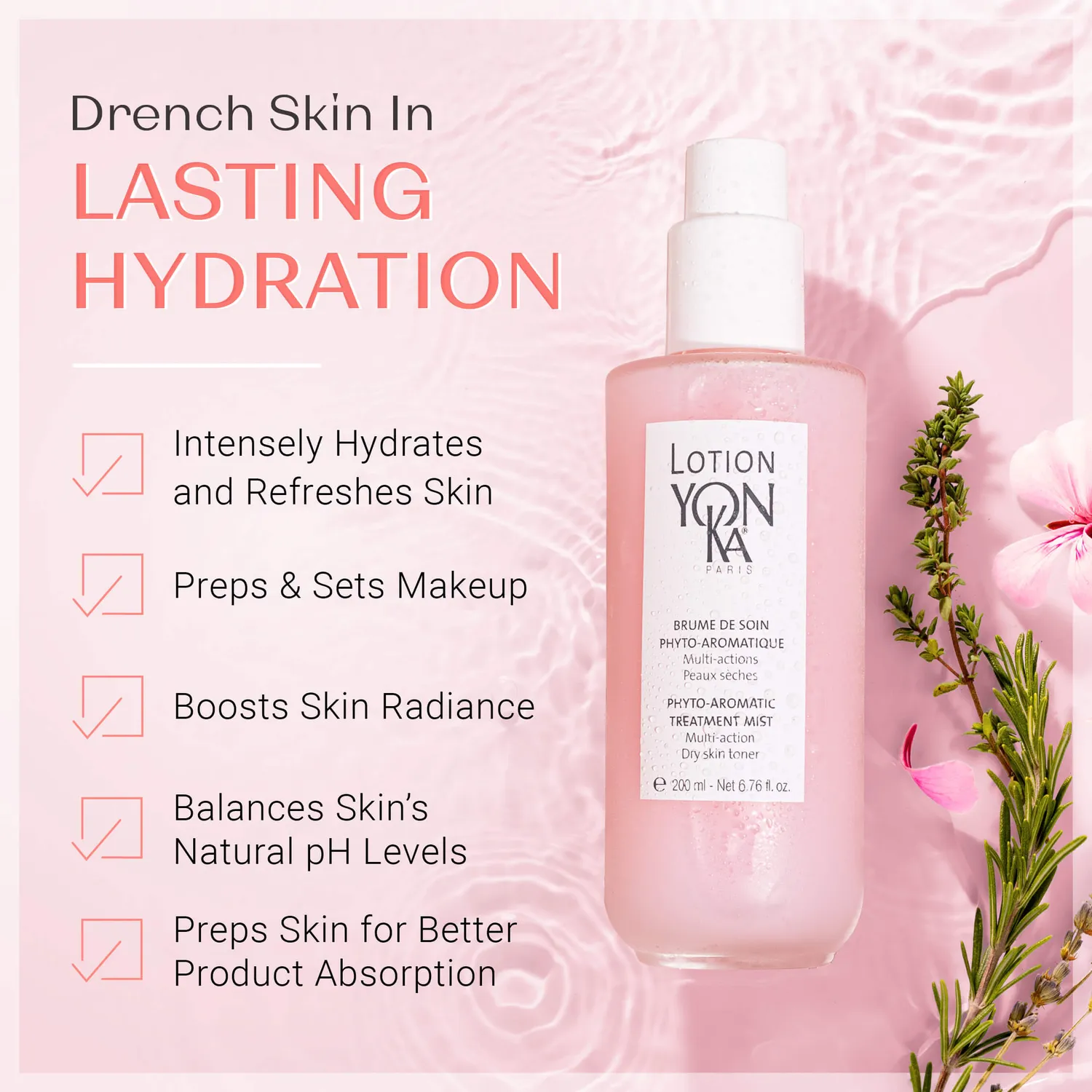 Yon-Ka Lotion Yon-Ka Dry skin ansiktsmist uten alkohol