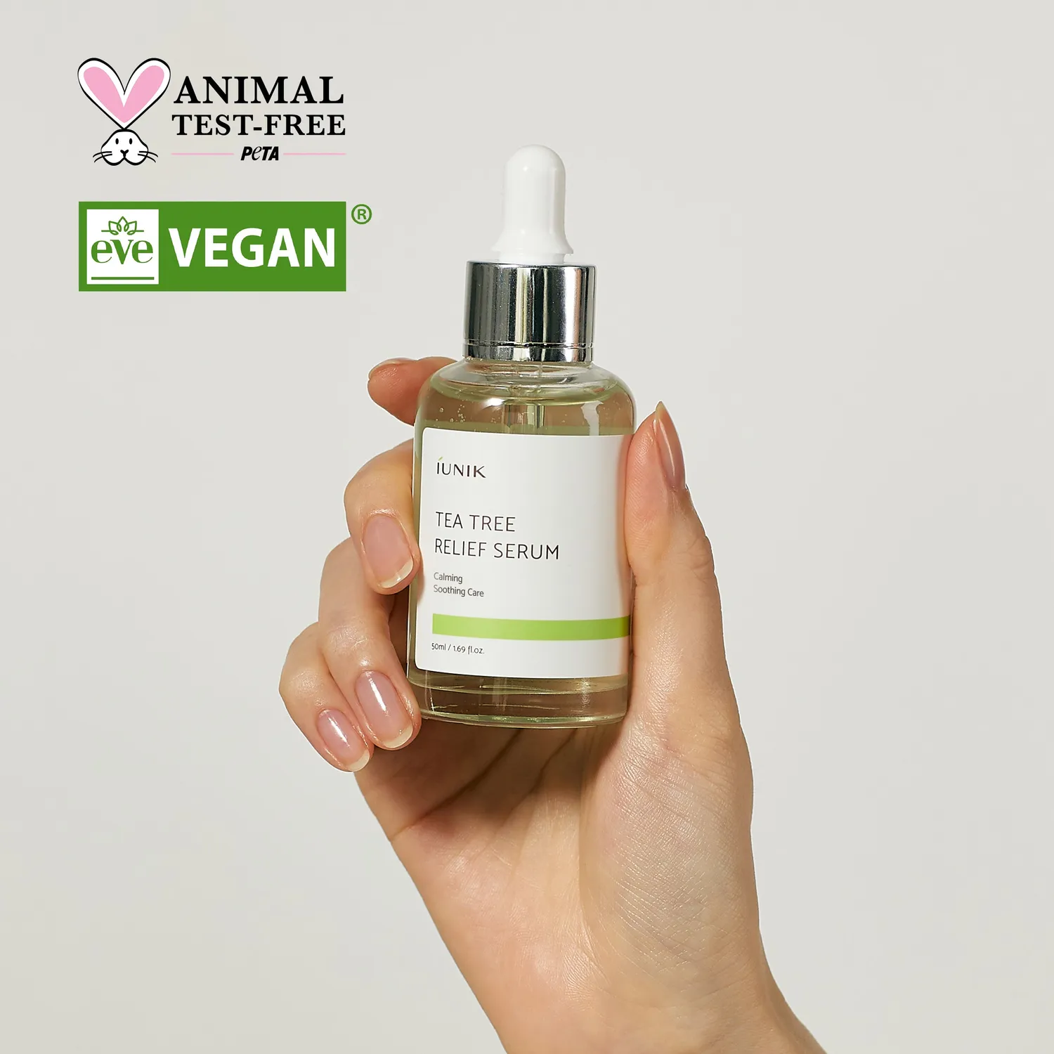 IUNIK Tea Tree Relief Serum serum mot kviser