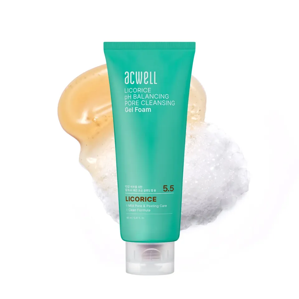 Acwell Licorice pH Balancing Pore Cleansing Gel Foam ansiktsrens