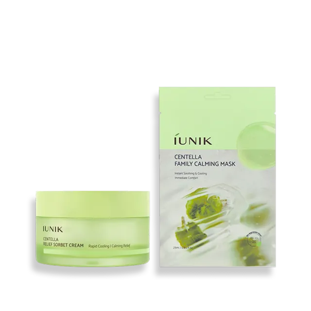 IUNIK Calm & Cool Duo hudpleiesett 1 sett centella