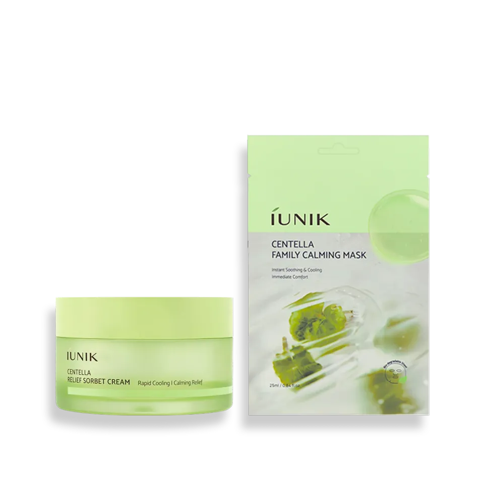 IUNIK Calm & Cool Duo hudpleiesett 1 sett centella