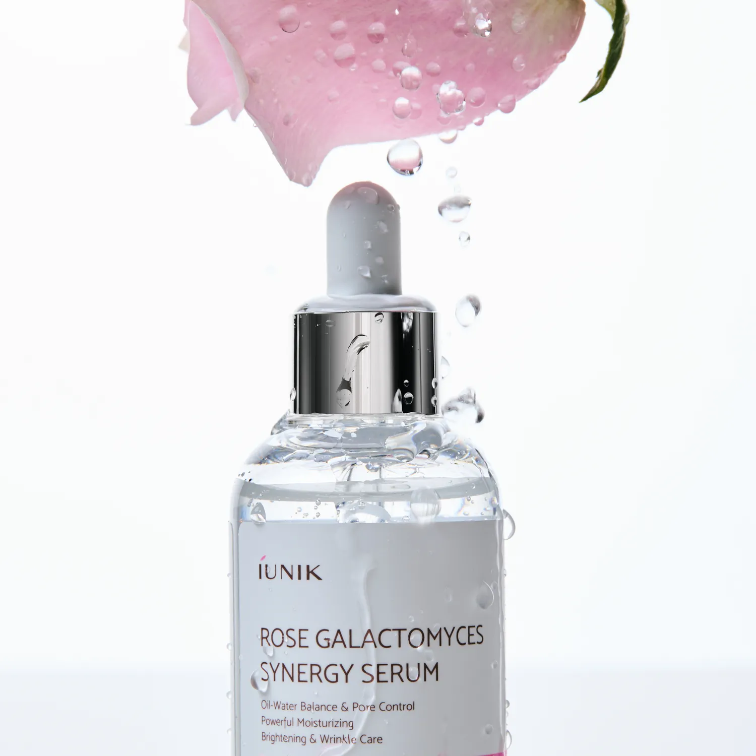 IUNIK Rose Galactomyces Synergy Serum ansiktsserum med rosevann