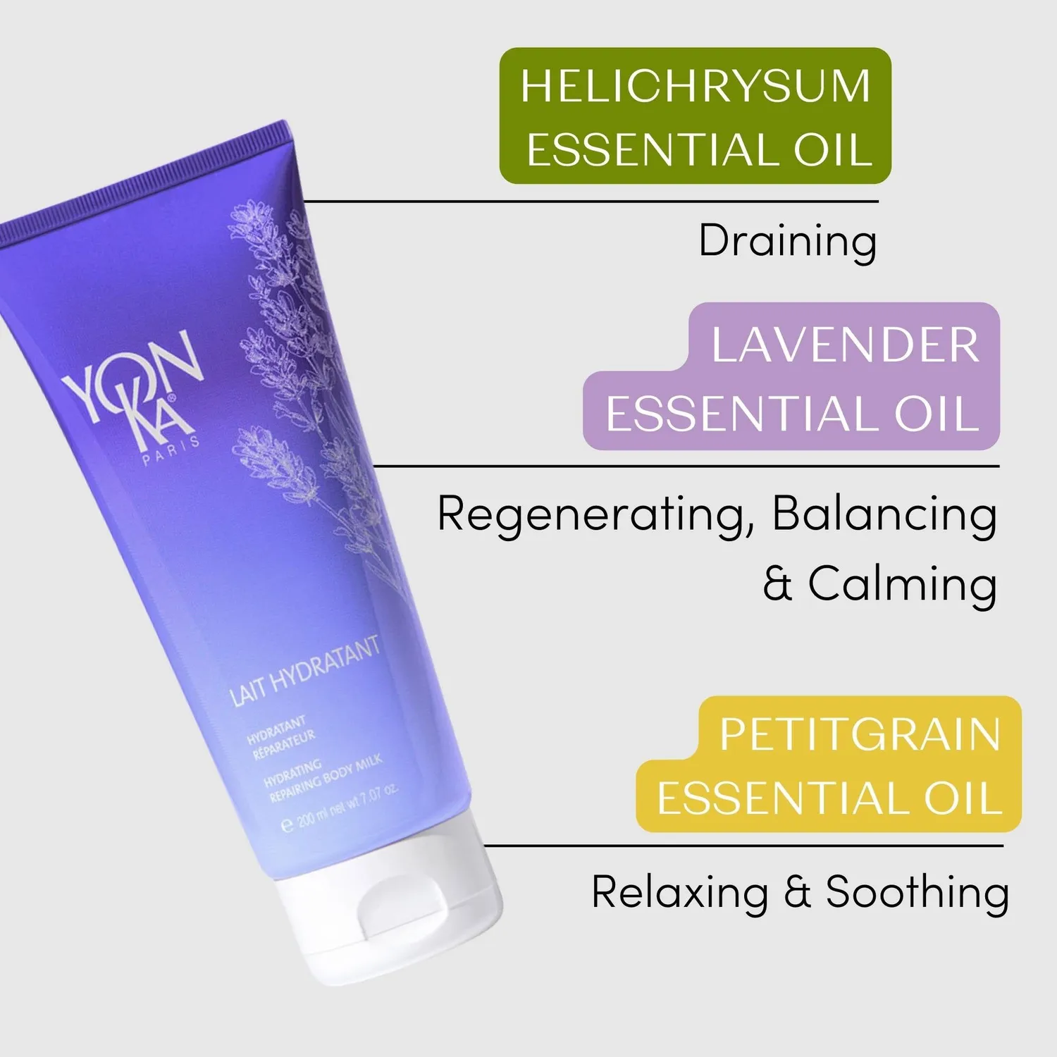 Yon-Ka Lait Hydratant Detox kroppslotion 200 ml lett tekstur