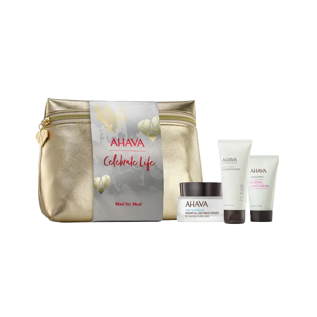 AHAVA Mad for Mud hudpleiesett med mineralmudder