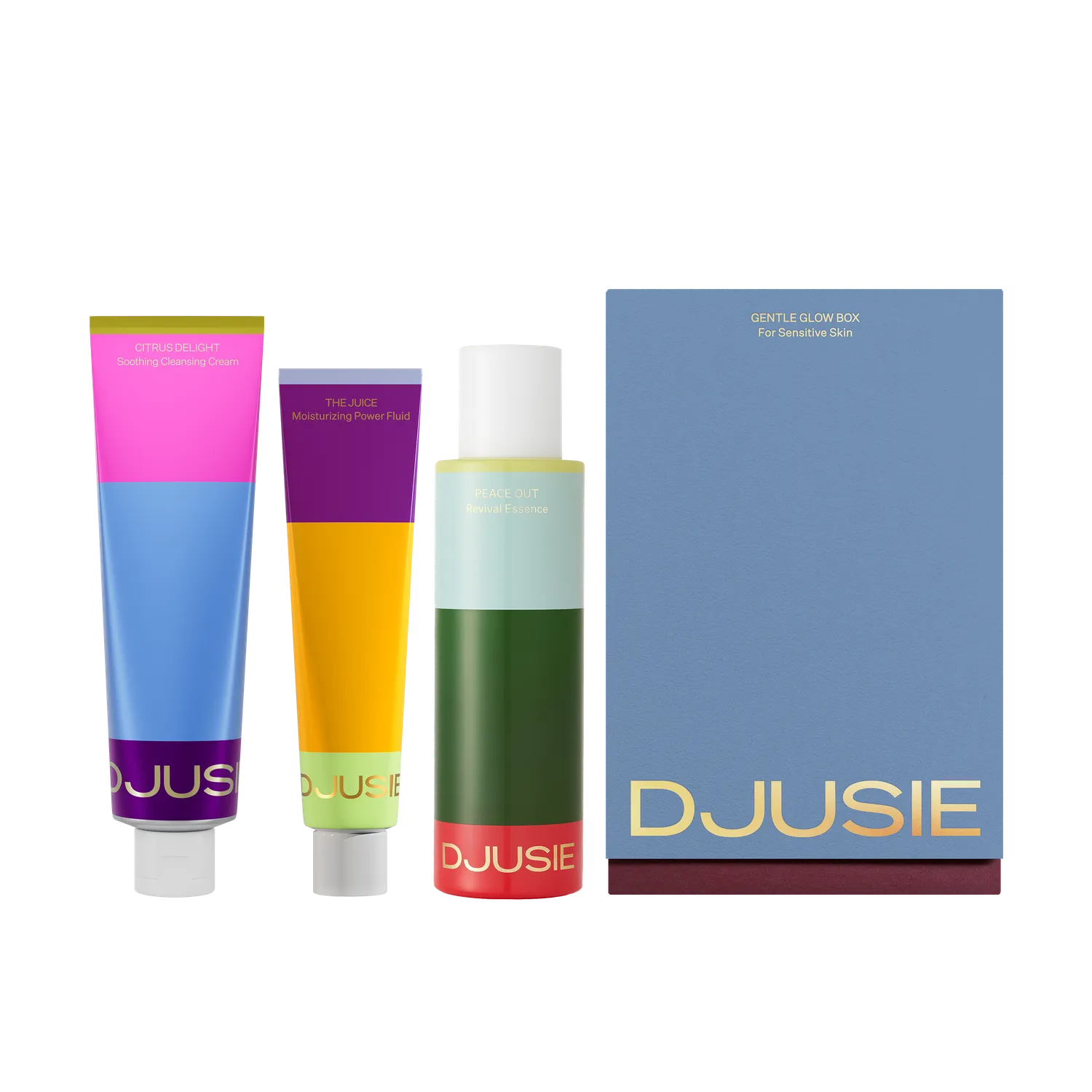 Djusie Gentle Glow Box hudpleiesett for sensitiv hud