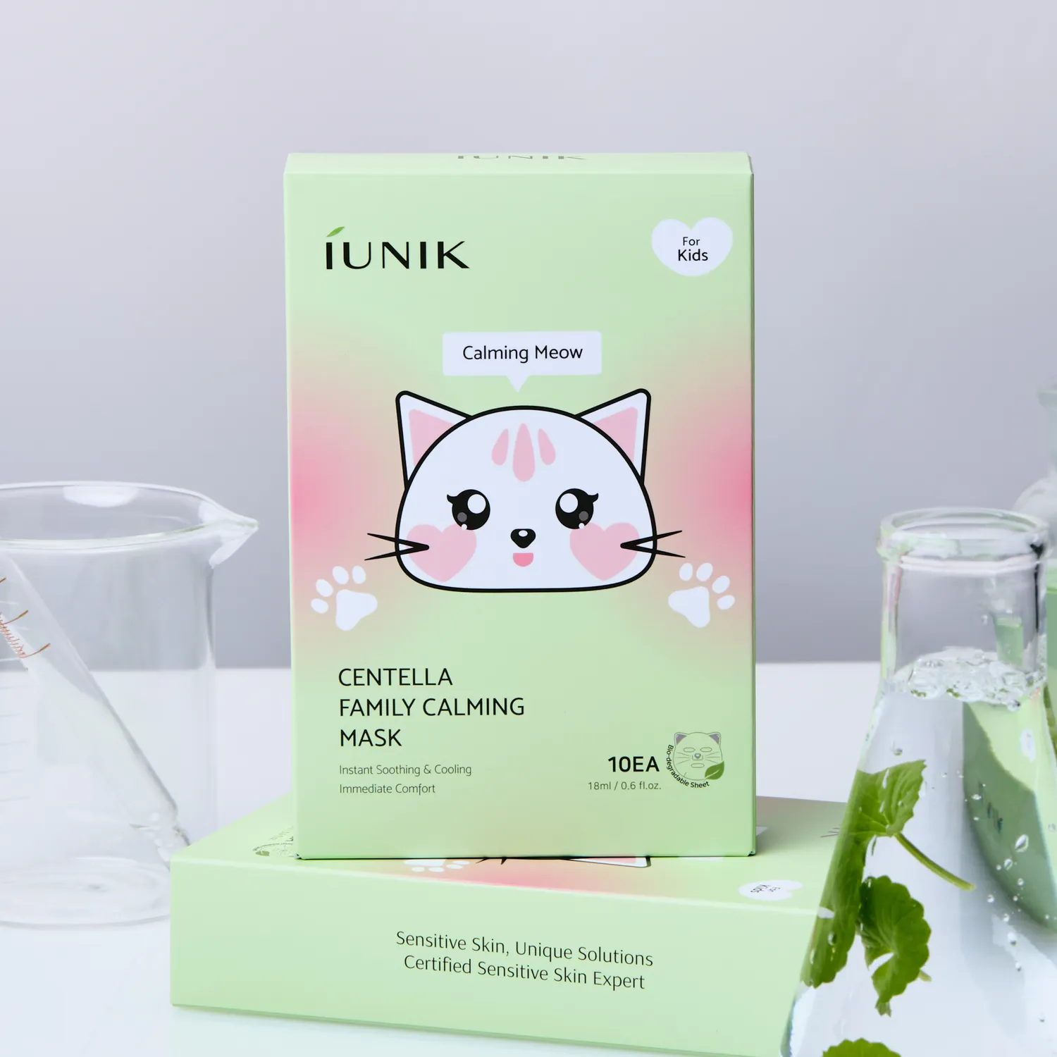 IUNIK Centella Family Calming Mask For Kids ansiktsmaske 1 stk cellulose
