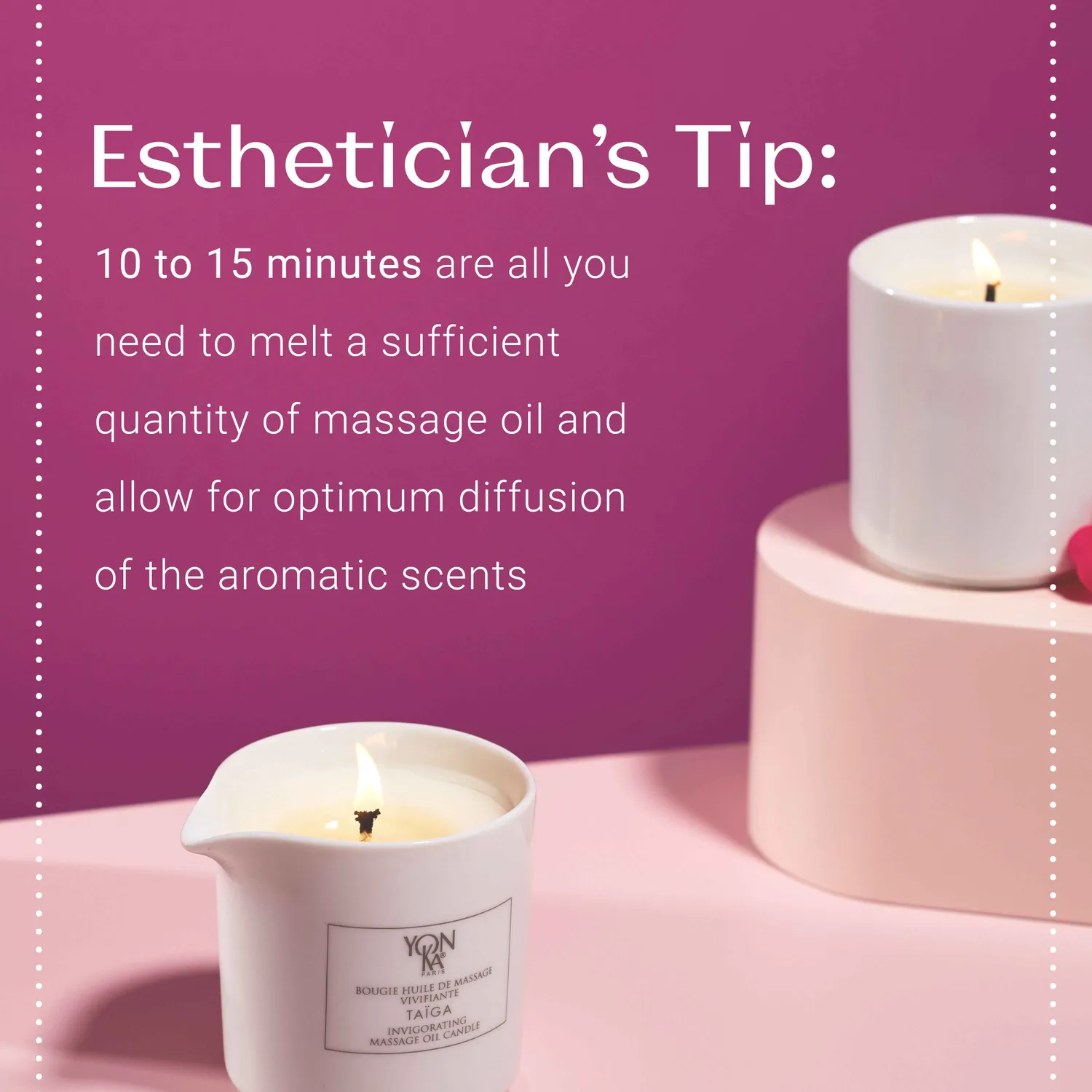 Yon-Ka Taïga Massage Candle massasjelys med sesamolje