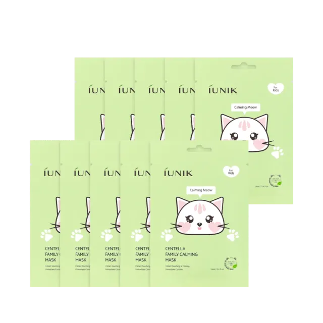 IUNIK Centella Family Calming Mask For Kids ansiktsmaske 1 stk cellulose