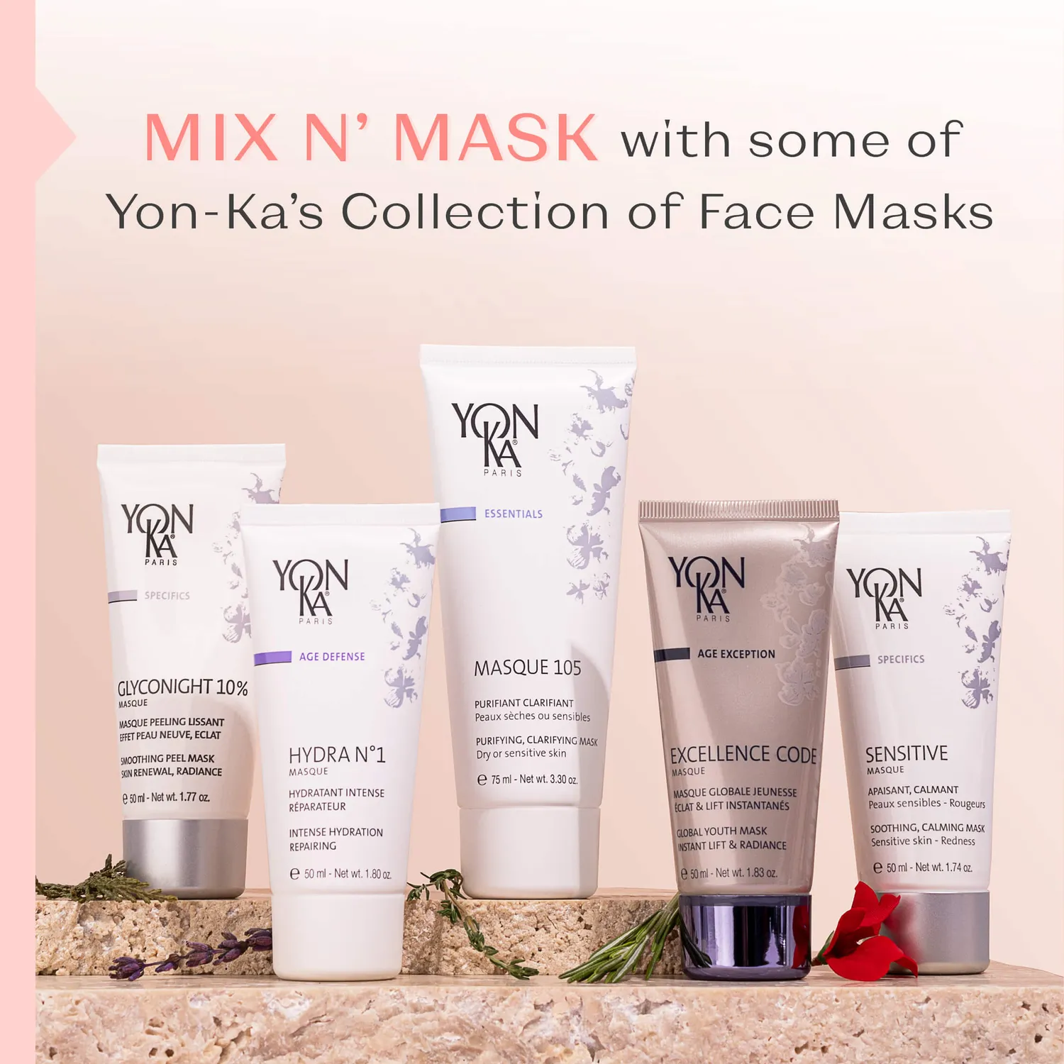 Yon-Ka Sensitive Masque ansiktsmaske – beroligende