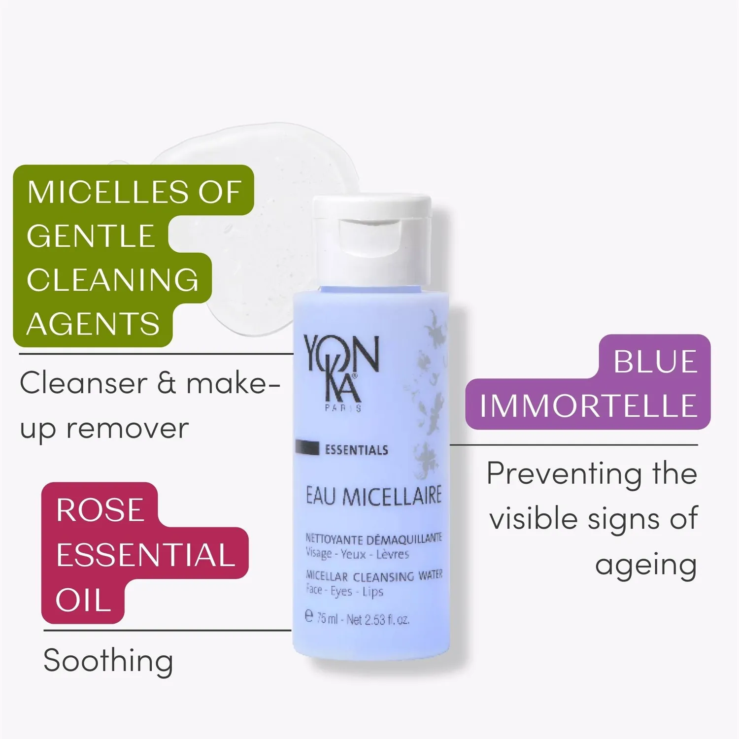 Yon-Ka Eau Micellaire micellærvann reiseformat