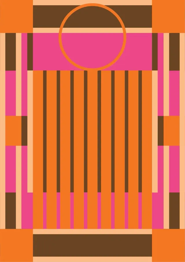 Djusie Door To Harmony kunsttrykk 50 × 70 cm silketrykk