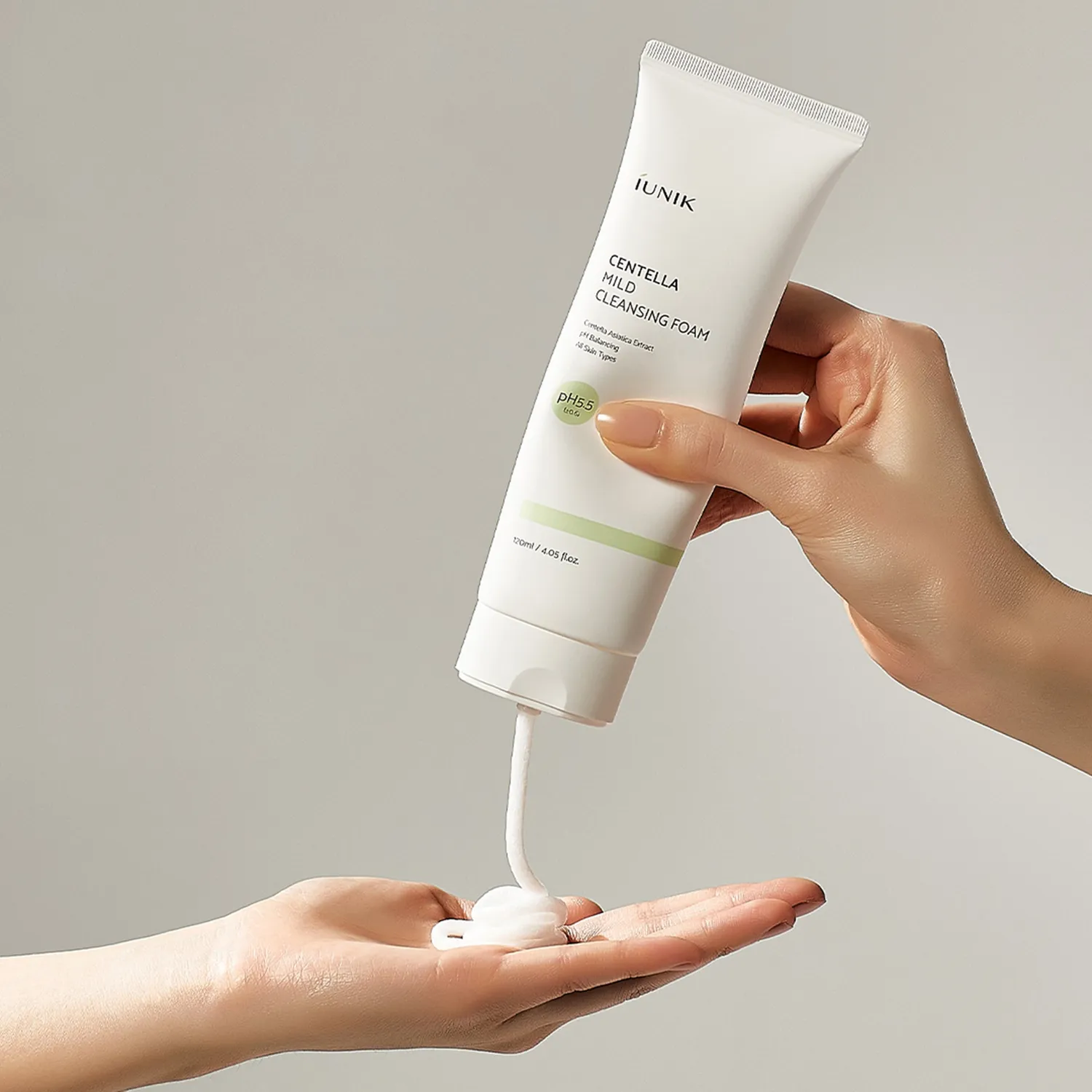 IUNIK Centella Double Cleansing Duo dobbelrens med olje og skum