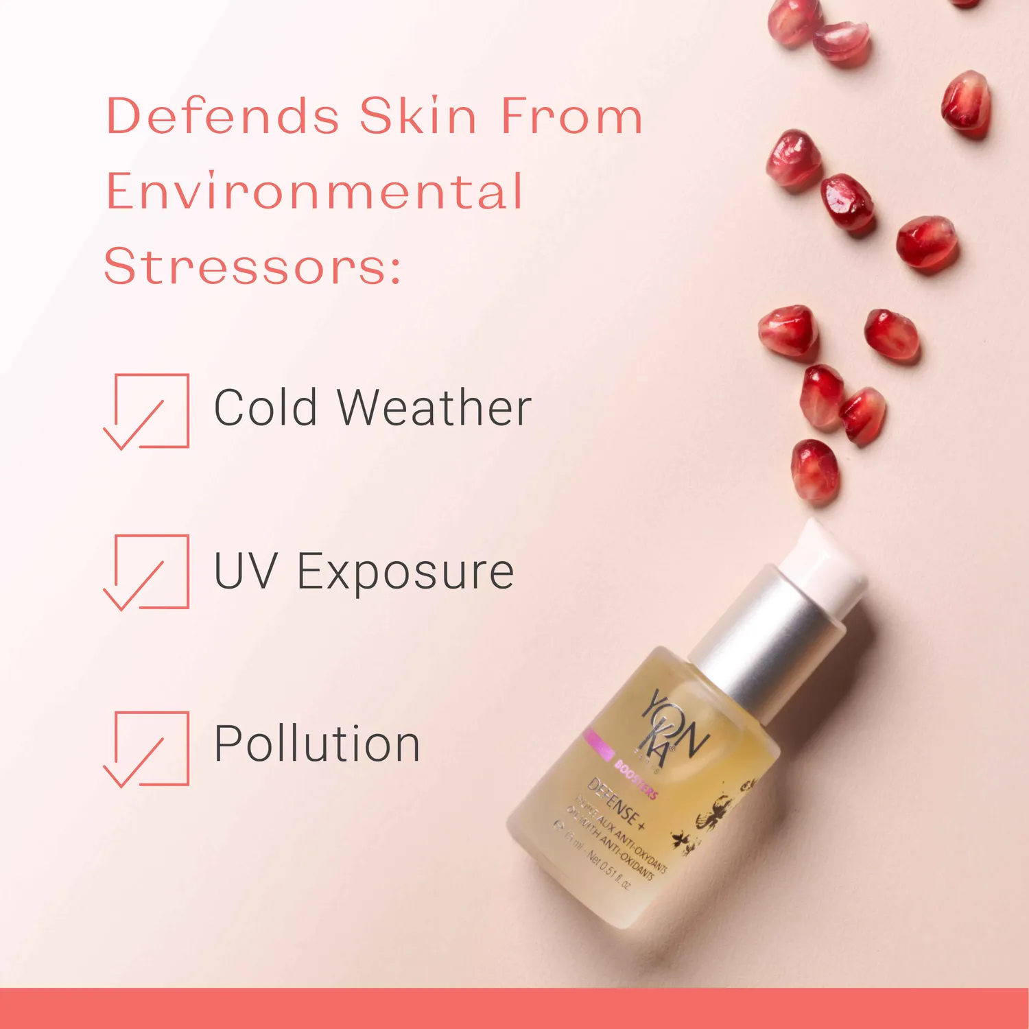 Yon-Ka Defense + Booster ansiktsserum – antioksidant