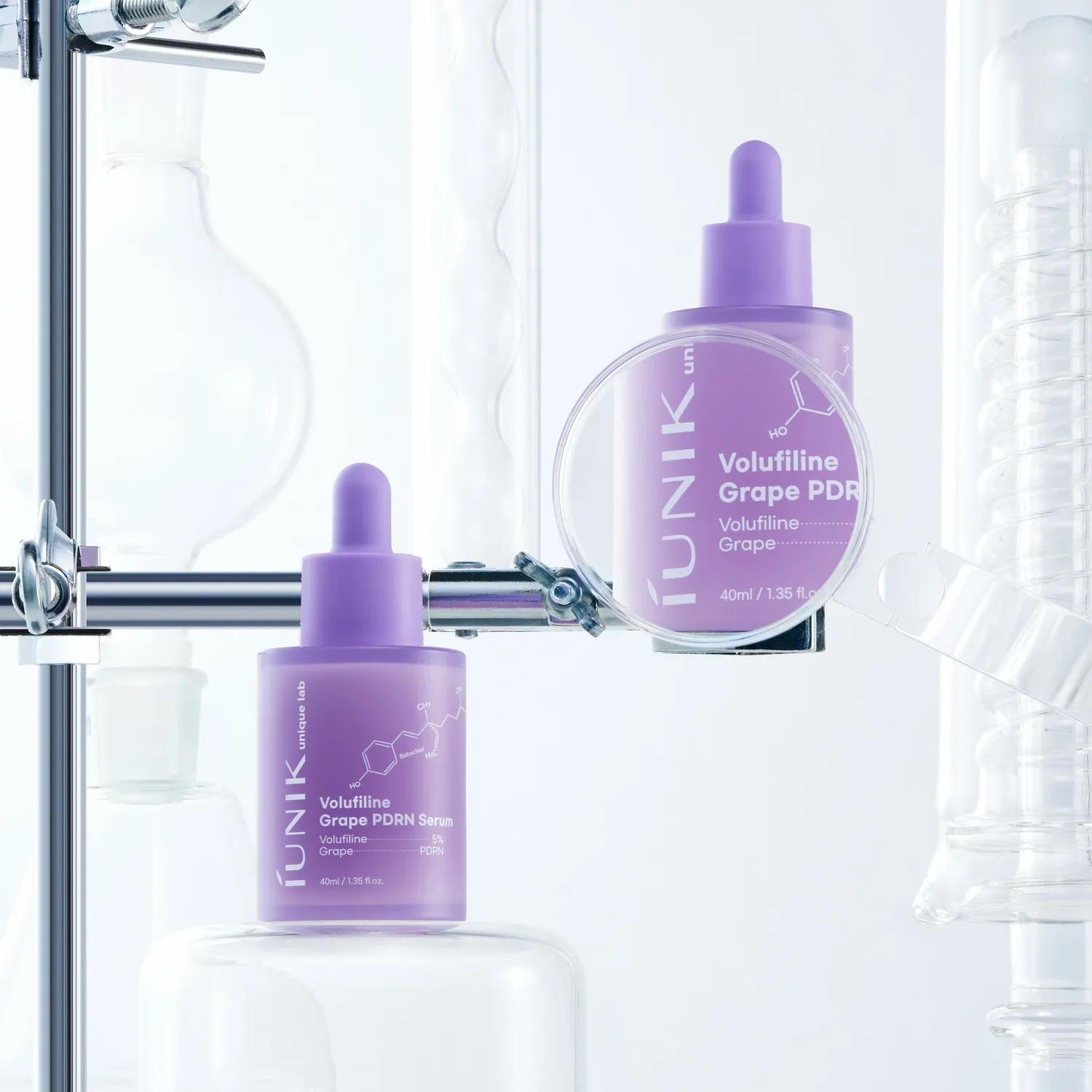 IUNIK Volufiline Grape PDRN Serum ansiktsserum med 5 % Volufiline