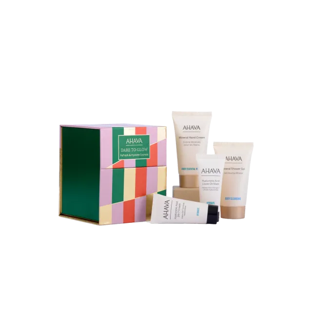 ahava Refresh & Hydrate Express hudpleiesett med fuktpleie