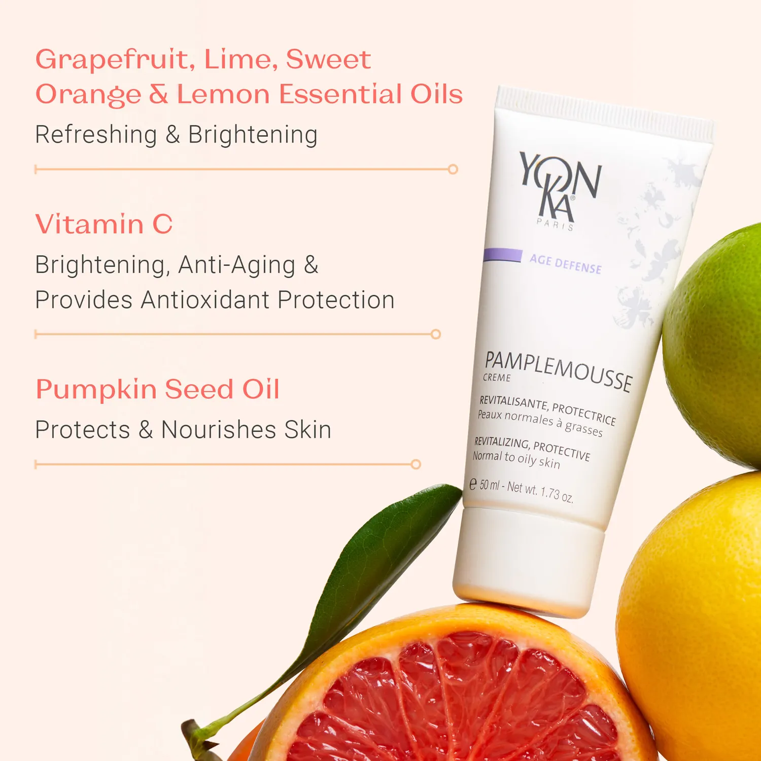 Yon-Ka Pamplemousse Normal to Oily Skin ansiktskrem