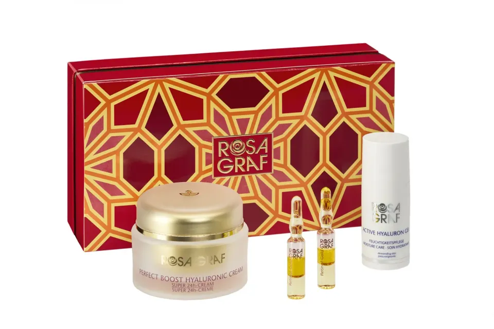Rosa Graf Special Edition Gift Box hudpleiesett hyaluron 4 deler