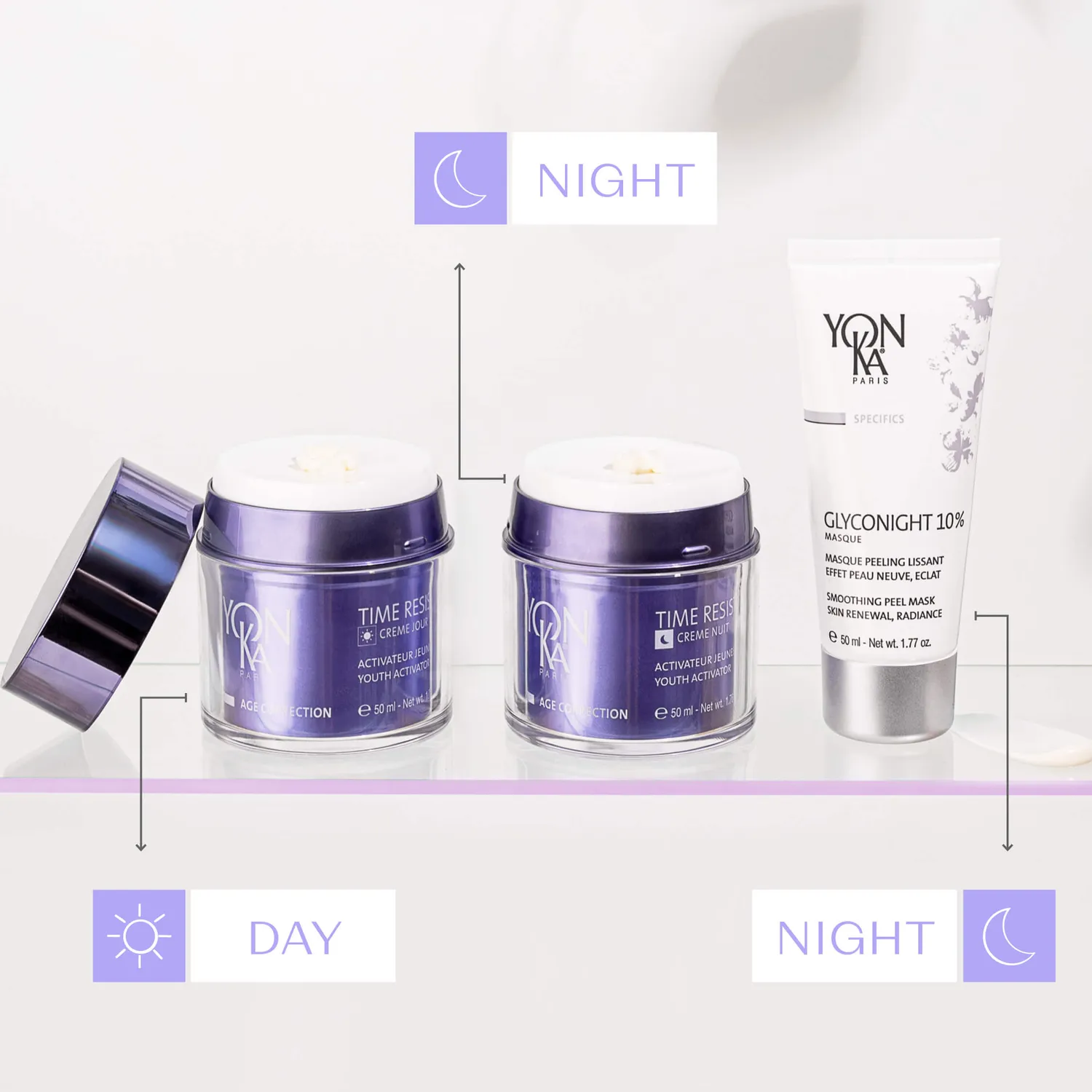 Yon-Ka Time Resist Nuit nattkrem – 90 % naturlig opprinnelse