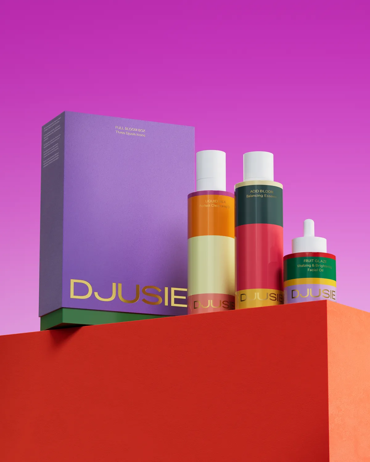 Djusie Full Bloom Box hudpleiesett full størrelse
