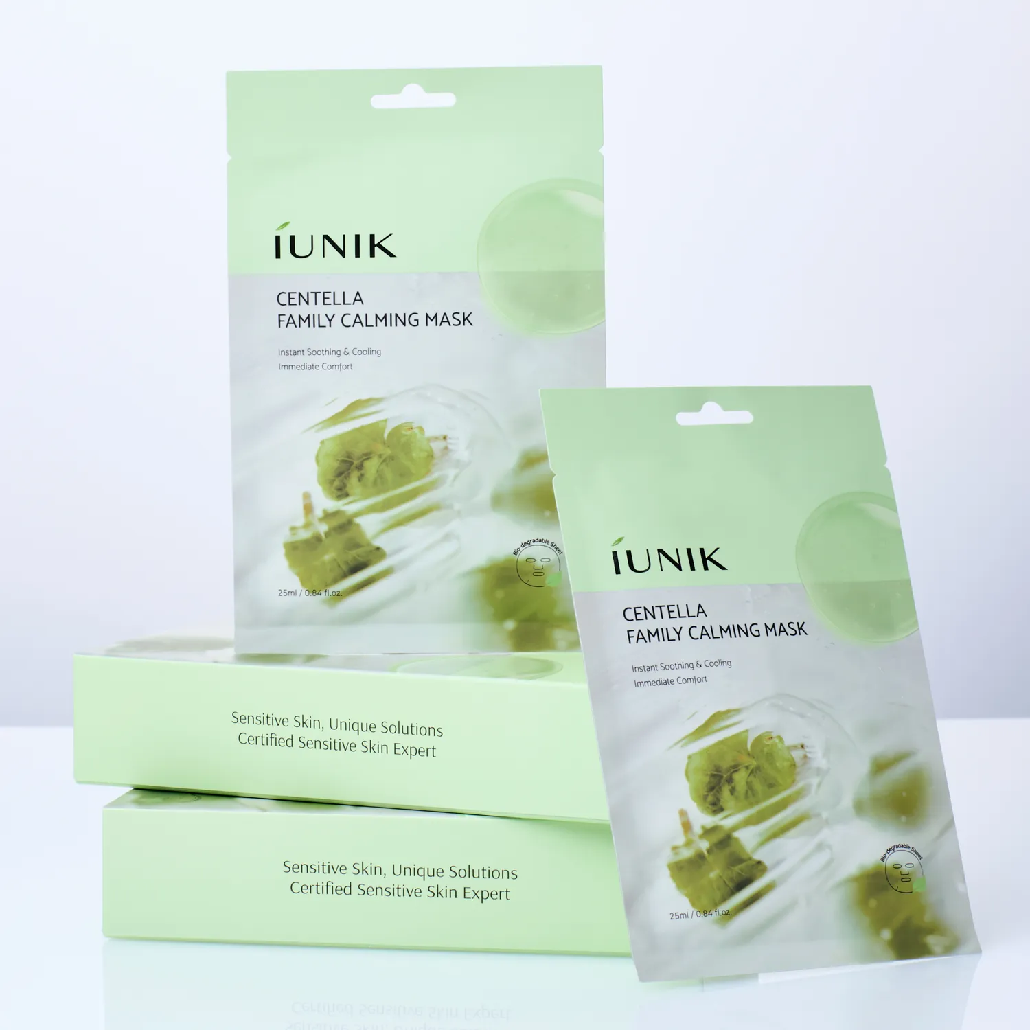 IUNIK Centella Family Calming Mask ansiktsmaske – cellulose
