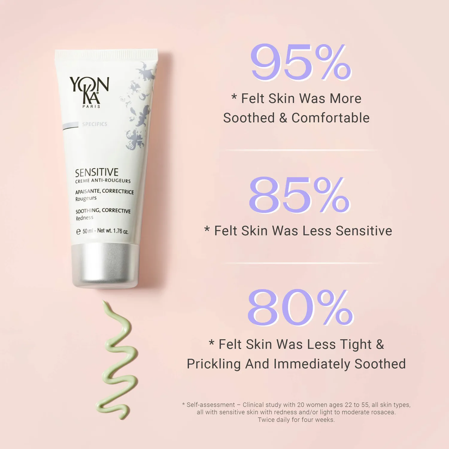 Yon-Ka Sensitive Crème Anti-Rougeurs ansiktskrem uten parfyme