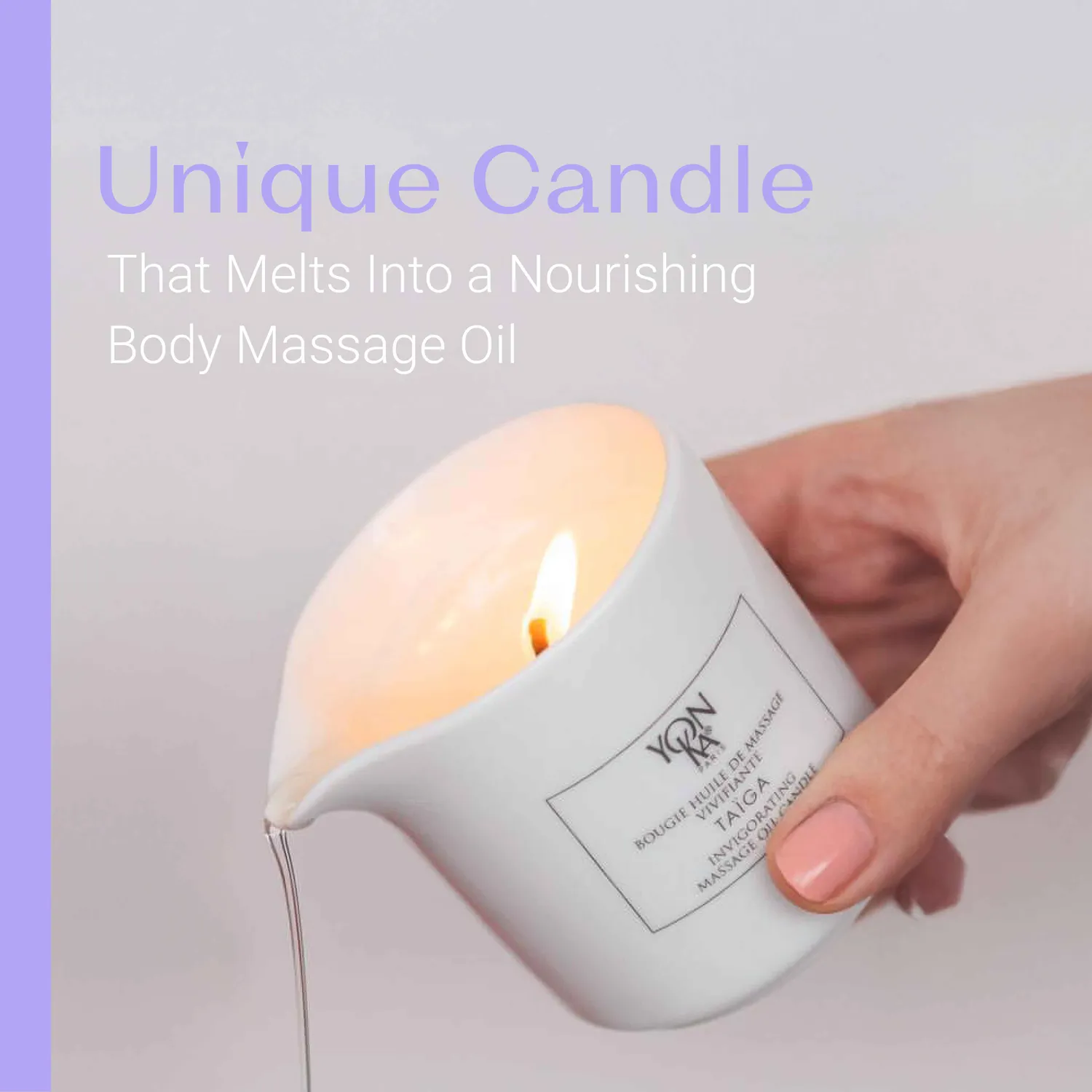 Yon-Ka Taïga Massage Candle massasjelys med sesamolje