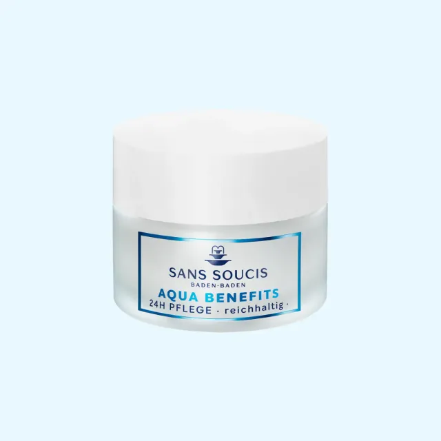 Sans Soucis Aqua Benefits 24h Pflege reichhaltig ansiktskrem 50 ml for tørr hud