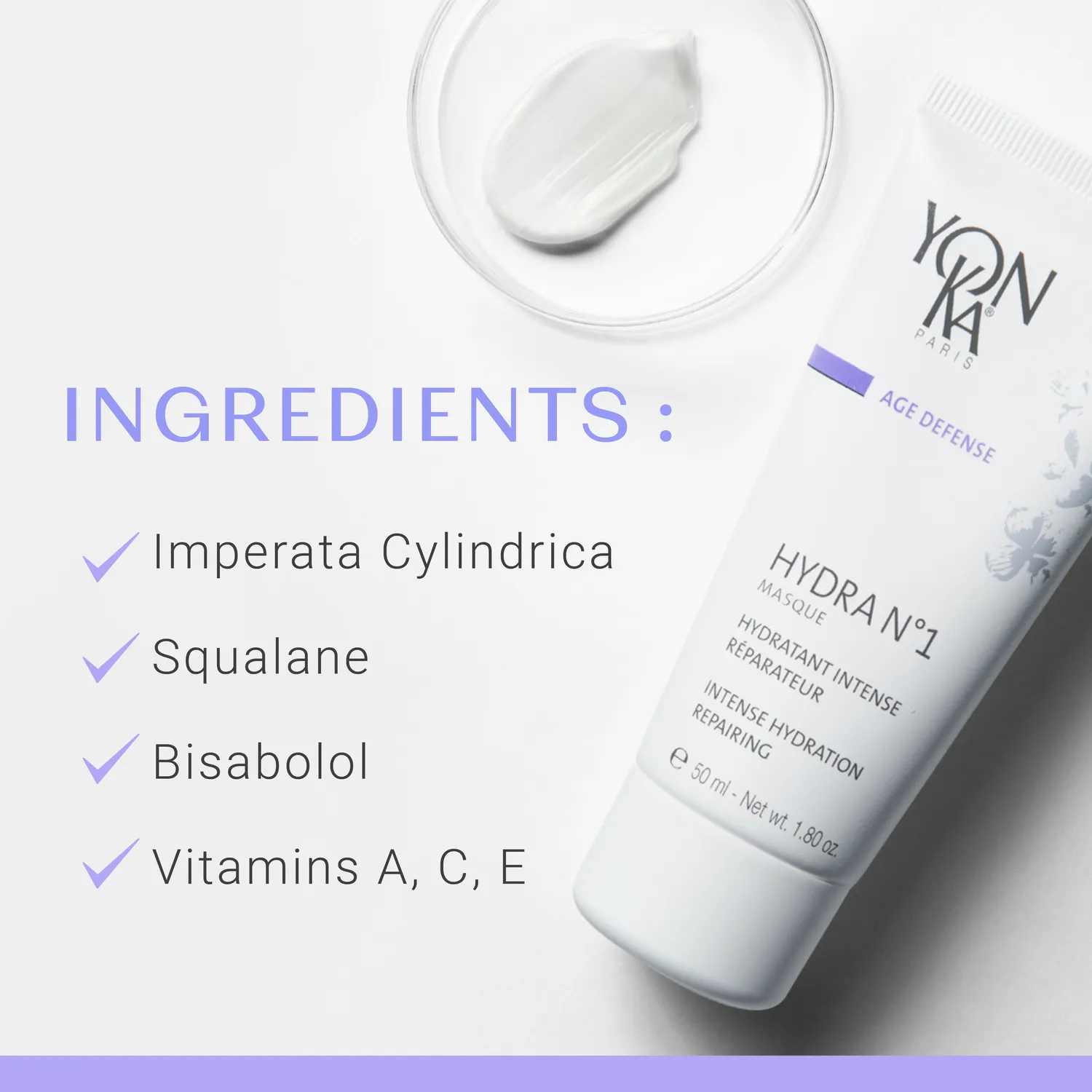 Yon-Ka Hydra N°1 Masque ansiktsmaske for dehydrert hud