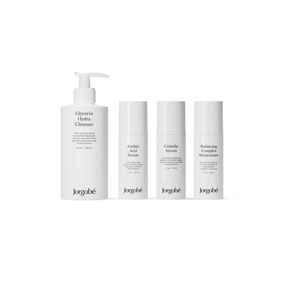 Jorgobé Redness & Irritation Rutin mot rodnad og irritation hudpleiesett