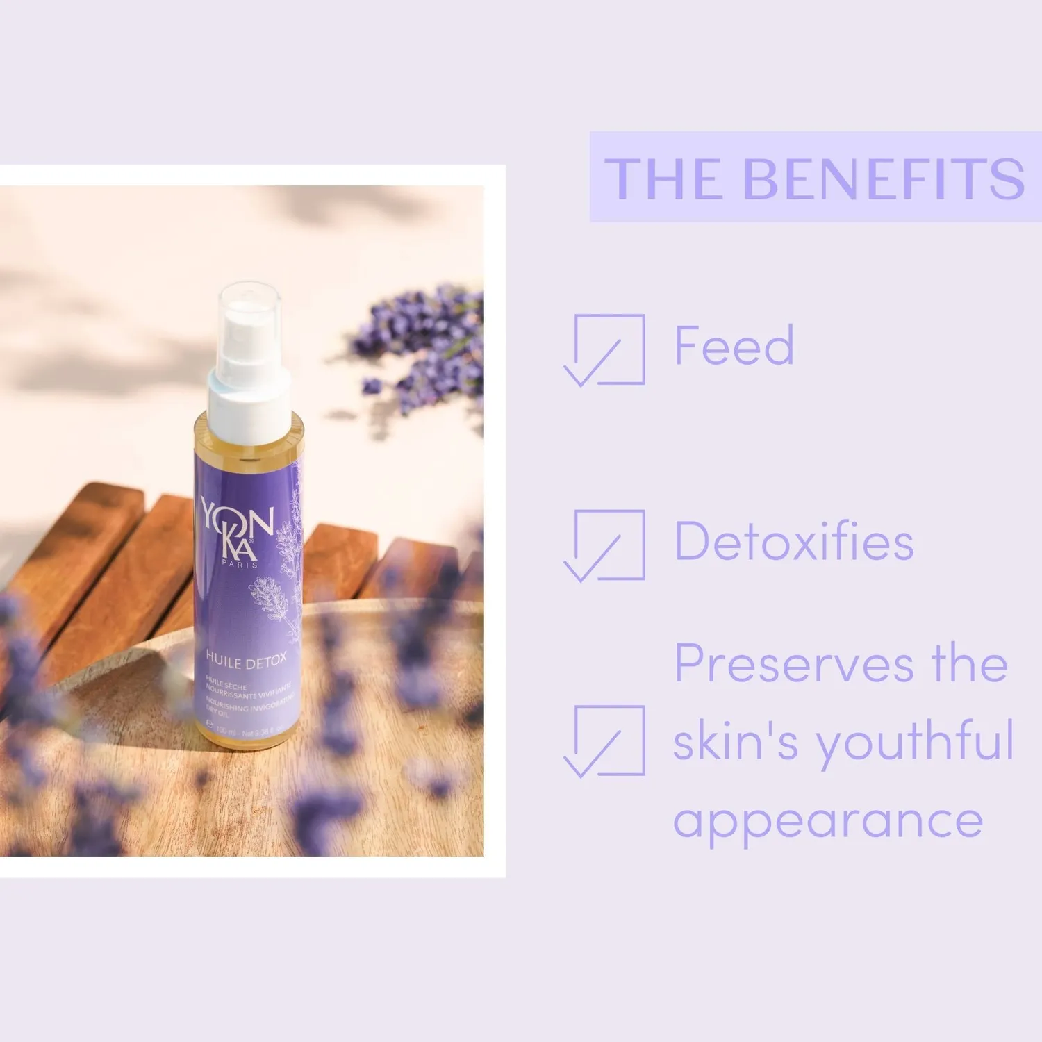 Yon-Ka Huile Corps Detox kroppsolje 100 % naturlig
