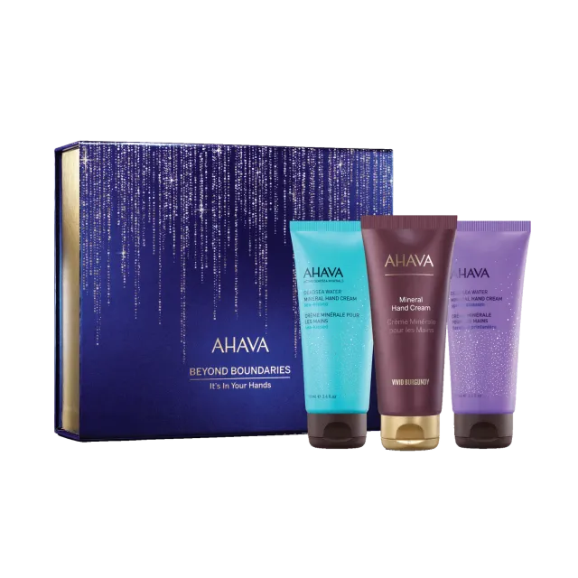 ahava It’s In Your Hands håndkremsett tre dufter