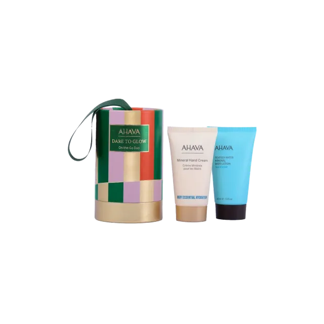 ahava On-the-Go Duo hånd- og kroppskremsett for fukt