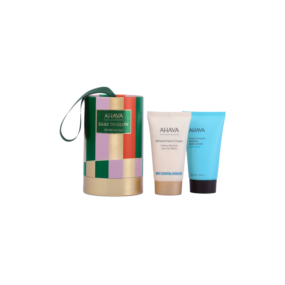 ahava On-the-Go Duo hånd- og kroppskremsett for fukt