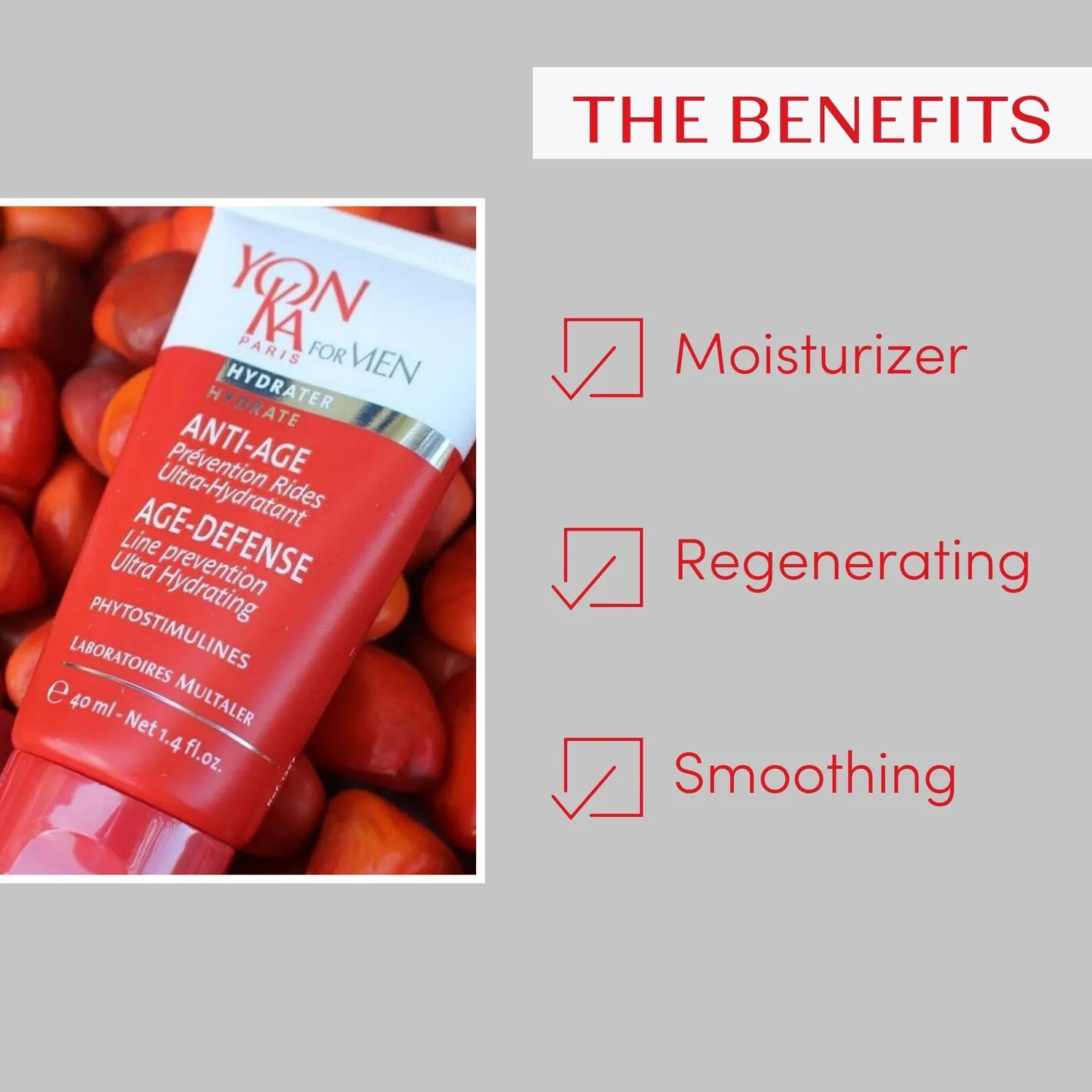 Yon-Ka Anti-Âge Men anti-age krem – lett gelkrem