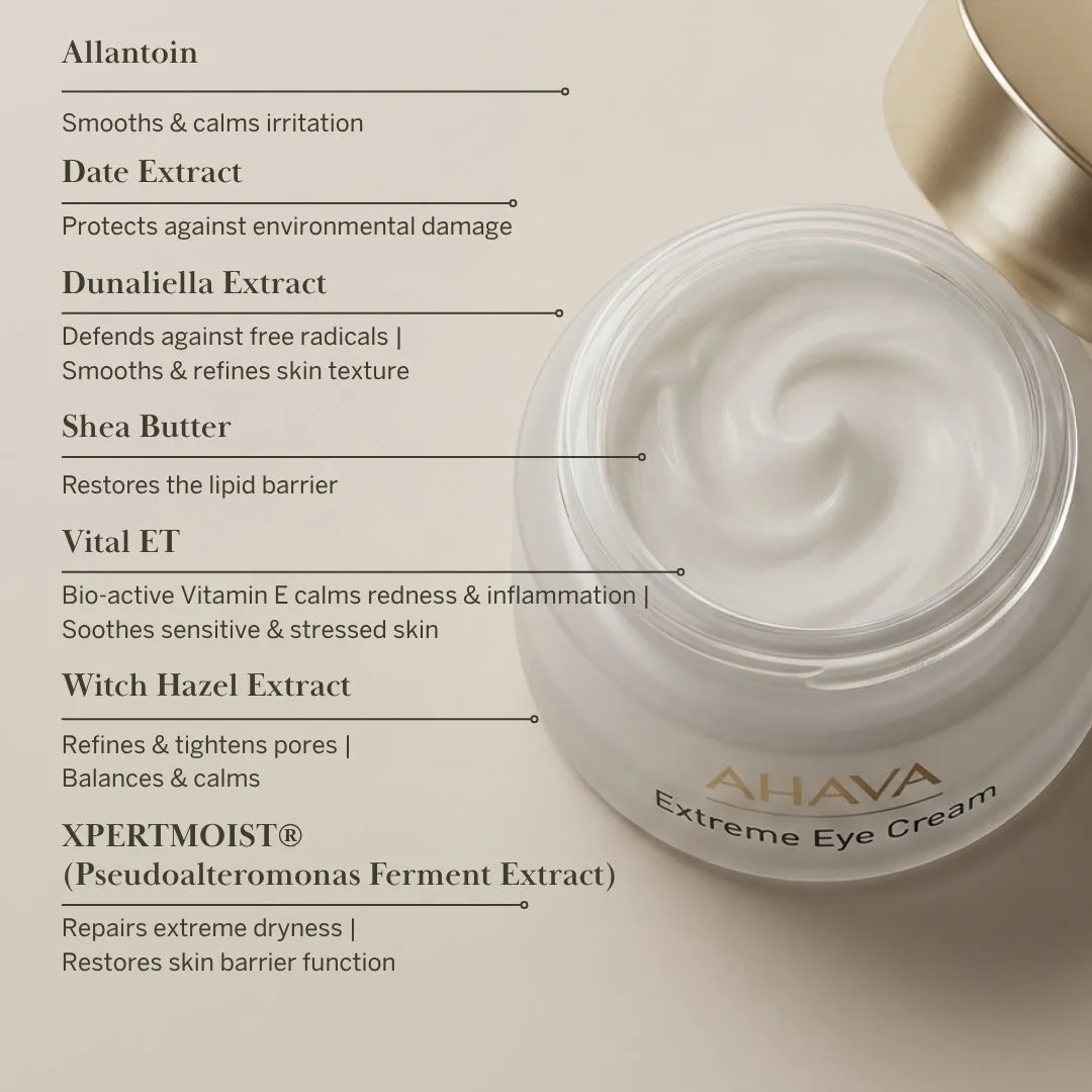 ahava Extreme Eye Cream øyekrem uten parfyme